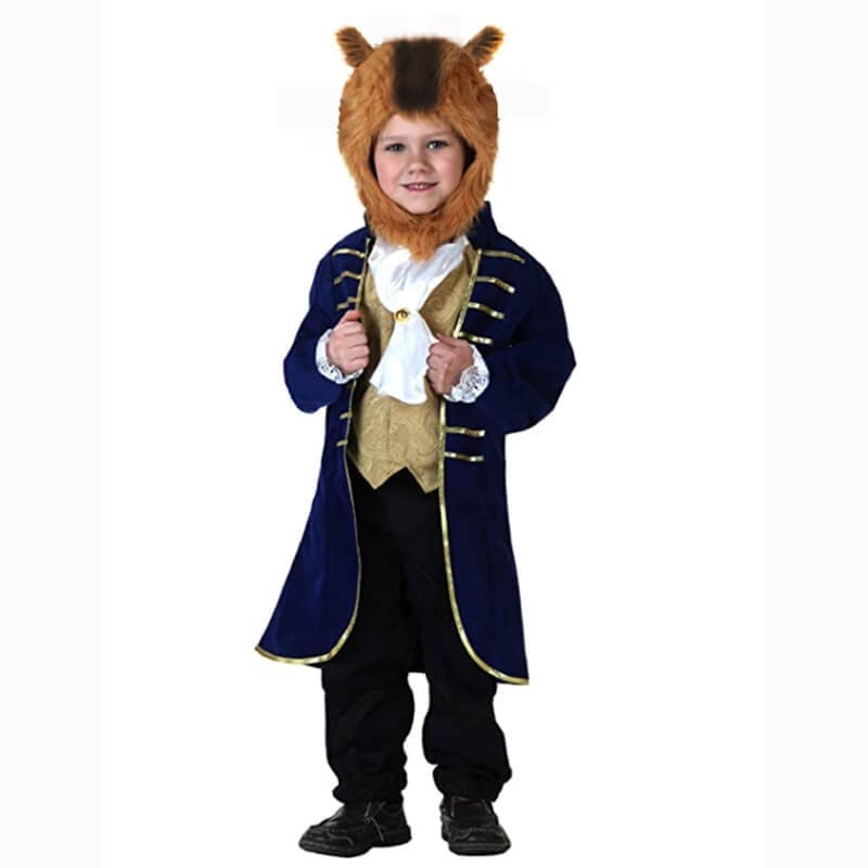 Kids' Halloween Animal Costume Plush Dinosaur Vampire Dress Up with Hood - Image 6
