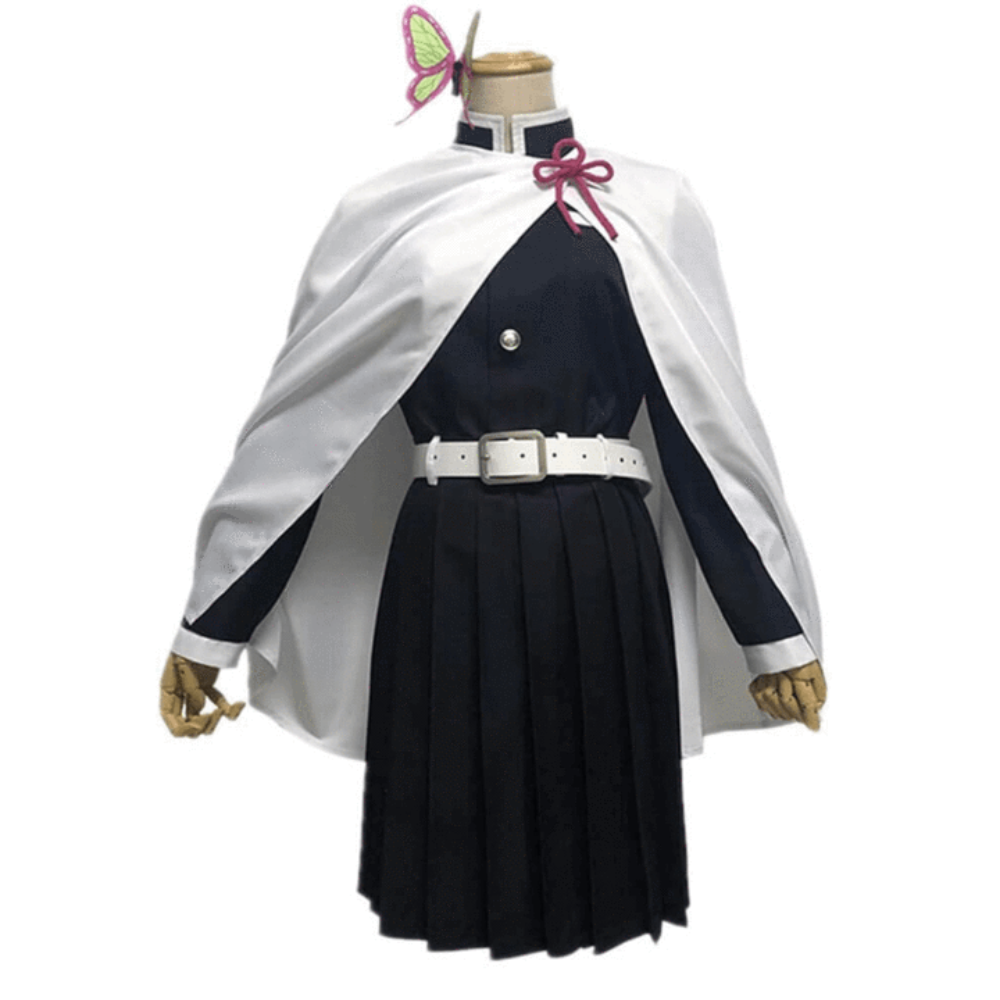 Kids' Halloween Anime Cosplay Costume and Outfit Set with Kimono Haori Jacket and Wide Leg Wraps - Image 16