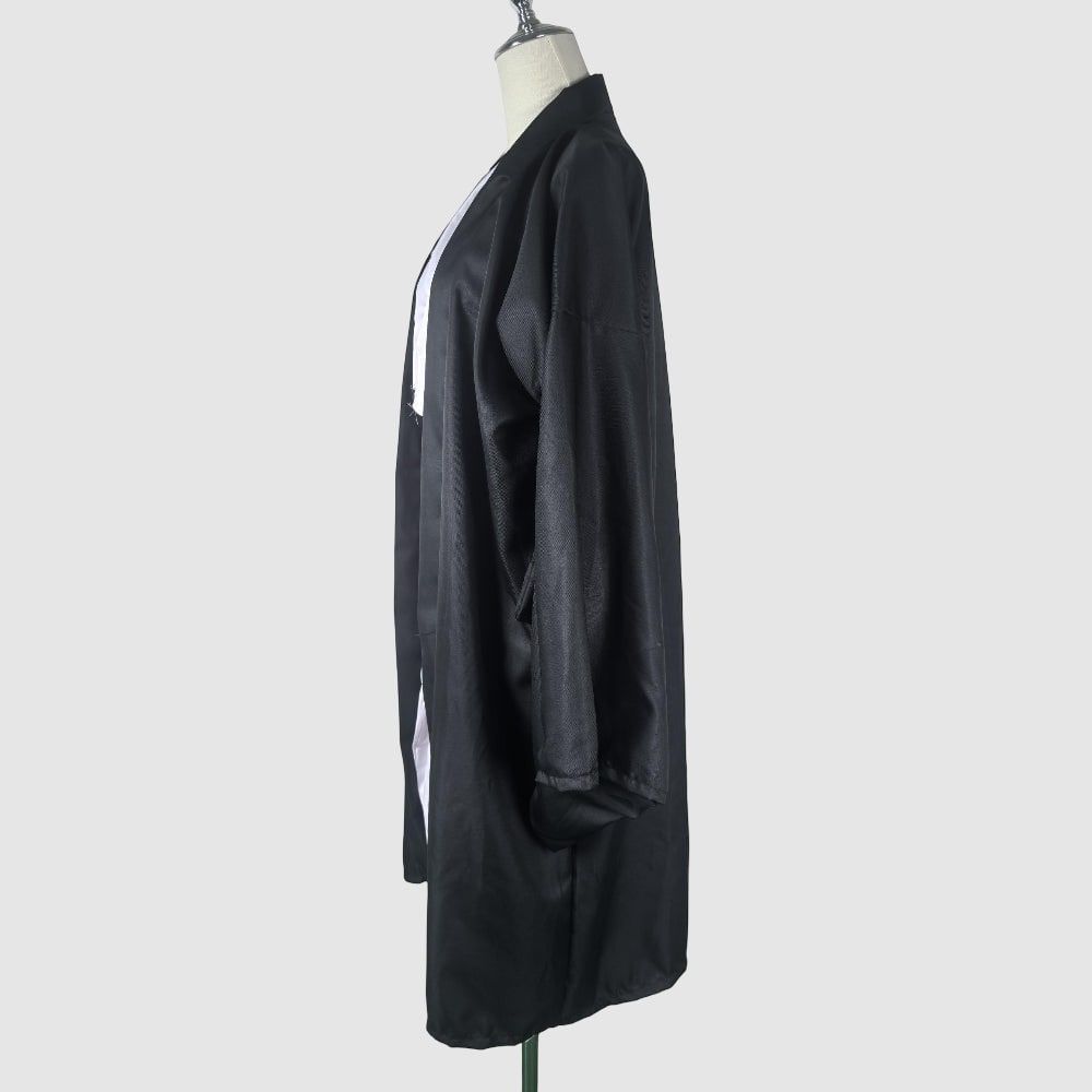 Kids' Halloween Anime Cosplay Costume and Outfit Set with Kimono Haori Jacket and Wide Leg Wraps - Image 3