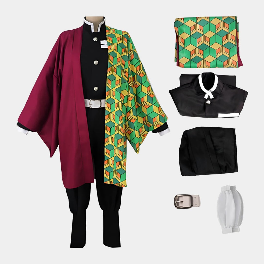Kids' Halloween Anime Cosplay Costume with Haori Jacket and Character for Party - Image 10