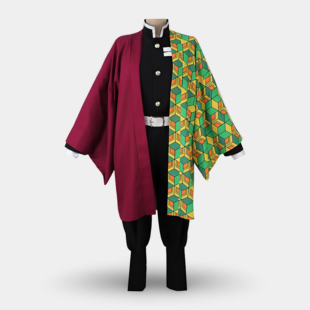 Kids' Halloween Anime Cosplay Costume with Haori Jacket and Character for Party - Image 5