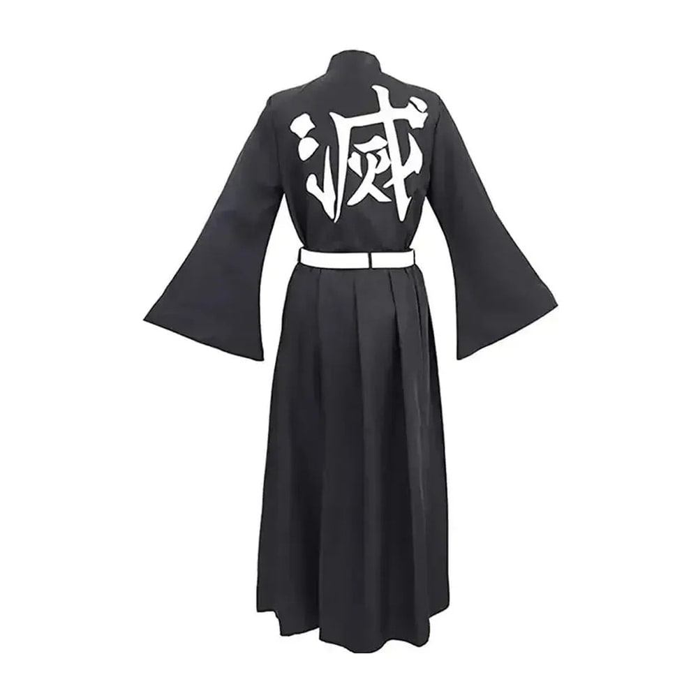 Kids' Halloween Anime Cosplay Costume with High Collar Jacket Wide-Leg Pants and Gold Buttons - Image 5