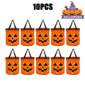 Kids' Halloween Candy Bucket and Bag with LED Light-Up Jack-O'-Lantern Pumpkin Pail for Trick or Treat - Image 7