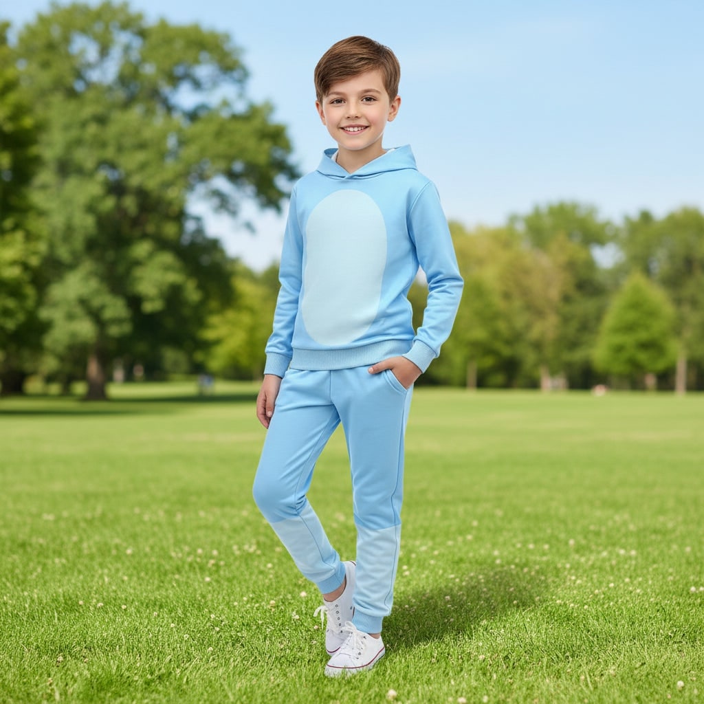 Kids' Halloween Character Costume with Mask Hoodie and Pants Set for Dress Up Party - Image 1