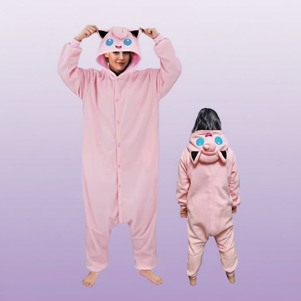 Kids' Halloween Christmas Onesie Pajamas with Character Hood and Fleece for Xmas Party - Image 7