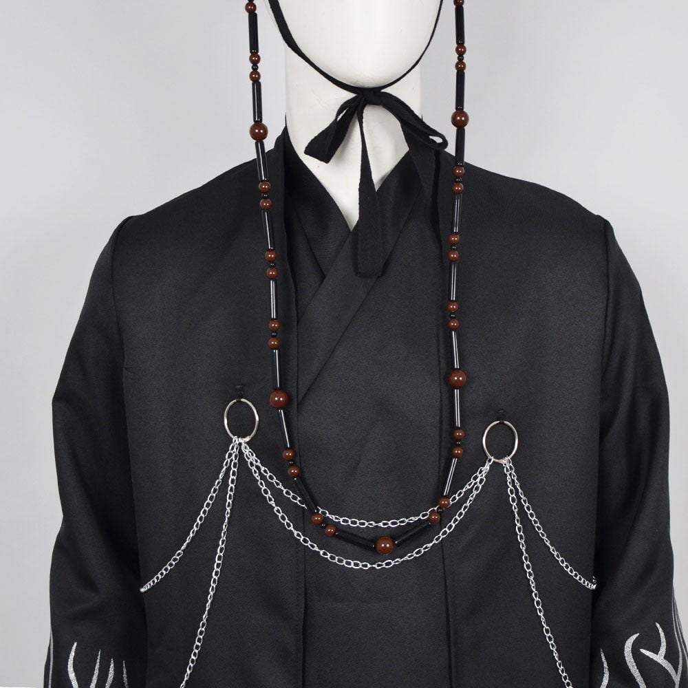 Kids' Halloween Cosplay Costume Korean Traditional Hanbok with Hat Accessories and Silver Chain Details - Image 2