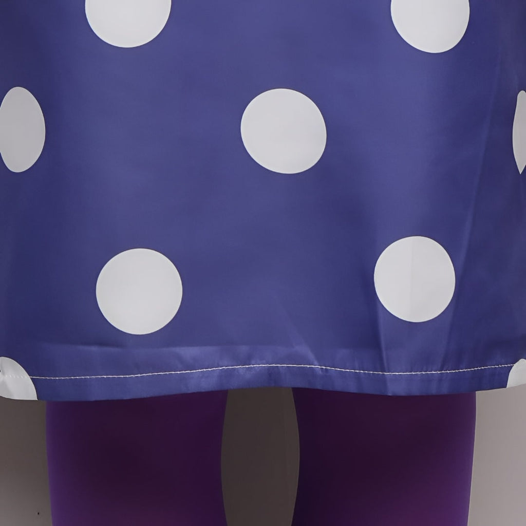 Kids' Halloween Cosplay Costume Polka Dot Dress with and Tights for Party and Themed Events - Image 8