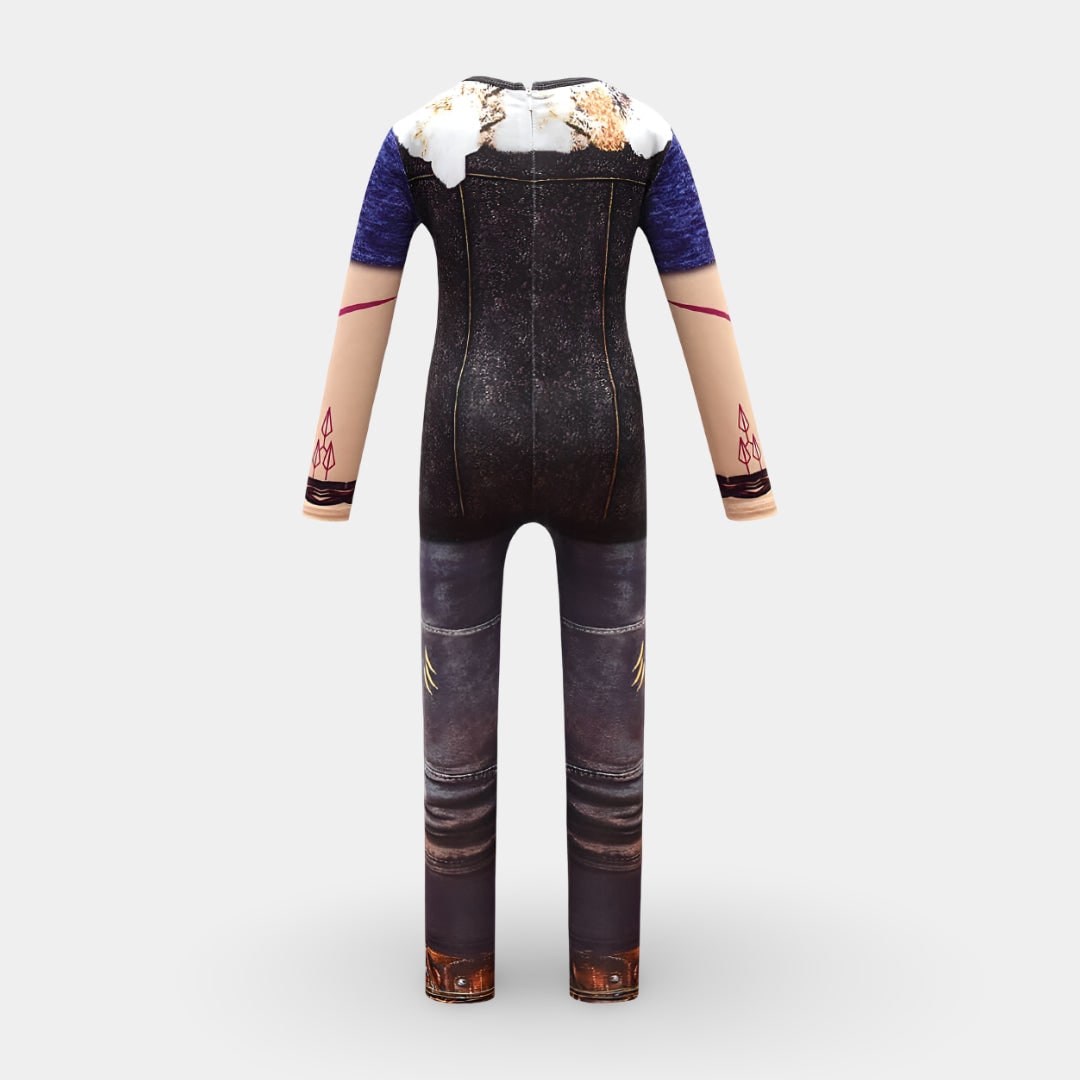 Kids' Halloween Costume Witch Character and Zip-Up with Printed Design Funny - Image 3