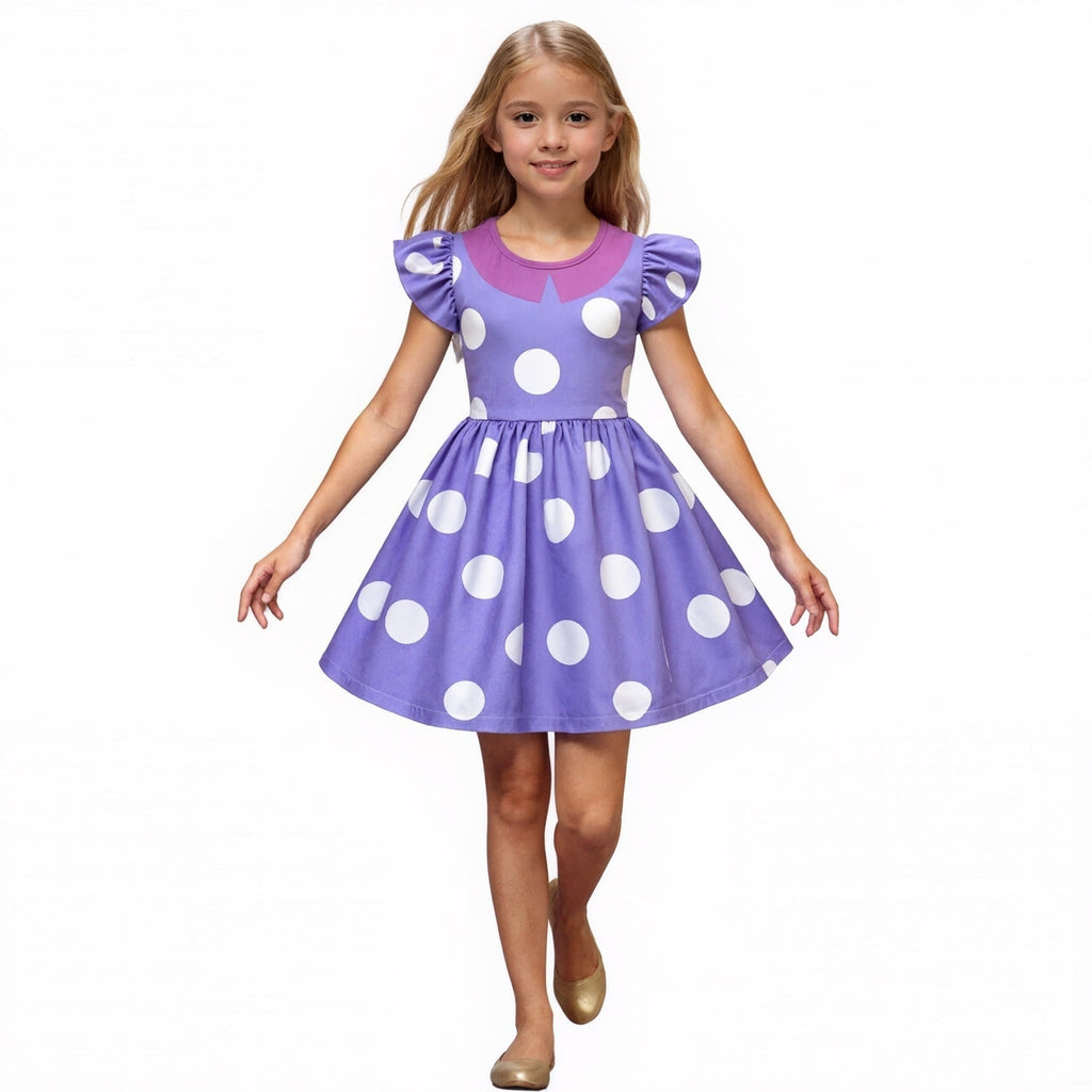 Kids' Halloween Costumes for Princess Polka Dot Ruffle Dress Pirate - Image 1