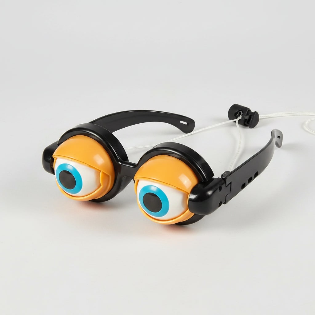Kids' Halloween Crazy Eyes Glasses Novelty Prank Toy with Moving Eyelids for Party Fun - Image 6