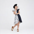 Kids' Halloween Cruella De Vil Costume with Dalmatian Cape and Wig for Children - Image 2