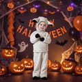 Kids' Halloween Dinosaur Pirate Vampire Animal Costume with Plush Fleece Hood Mittens and Shoe Covers - Image 1