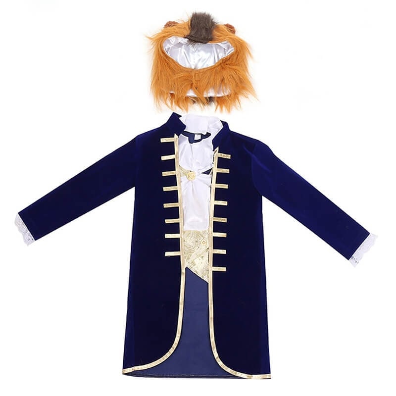 Kids' Halloween Dinosaur Pirate Vampire Animal Costume with Plush Fleece Hood Mittens and Shoe Covers - Image 9