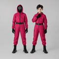Kids' Halloween Hooded Jumpsuit Costume with Mesh Mask and Gloves Trick-Or-Treat - Image 2