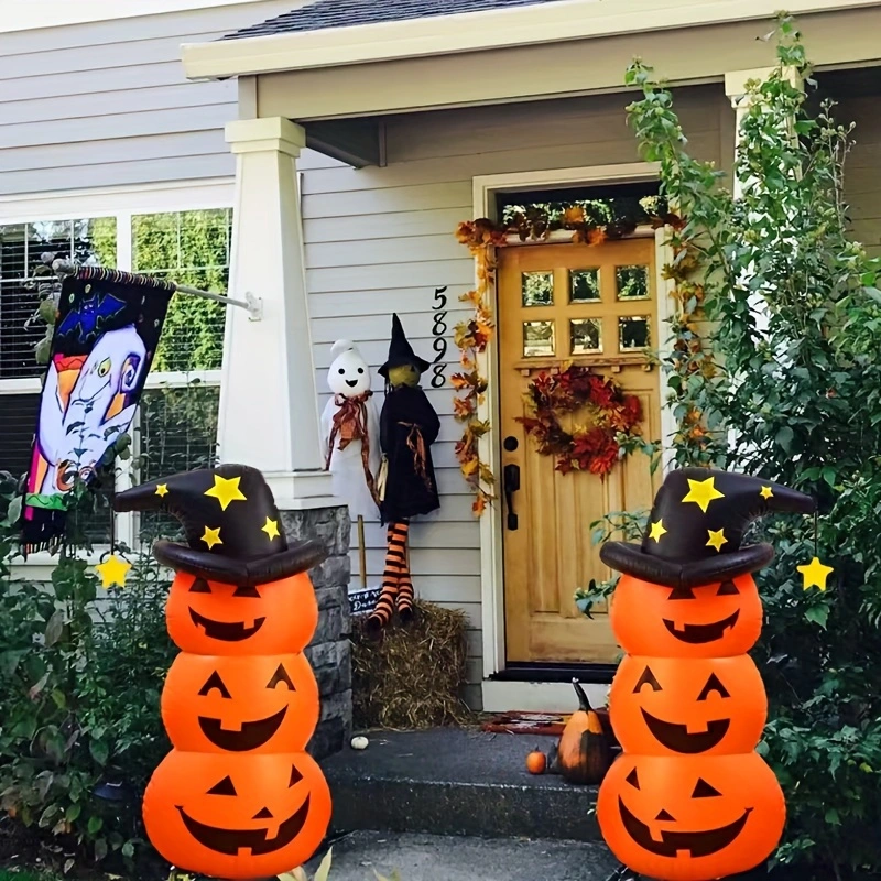 Kids' Halloween Inflatable Yard Decoration Large Outdoor Blow Up with Water-Fillable Base for Party - Image 1