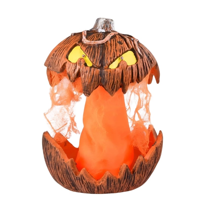 Kids' Halloween Jack O Lantern LED Pumpkin Pop-Up Decoration with Glowing Eyes for Indoor Outdoor Party - Image 2
