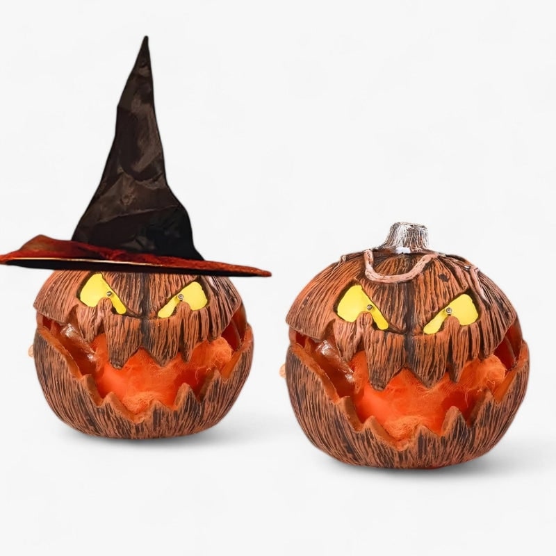 Kids' Halloween Jack O Lantern LED Pumpkin Pop-Up Decoration with Glowing Eyes for Indoor Outdoor Party - Image 4