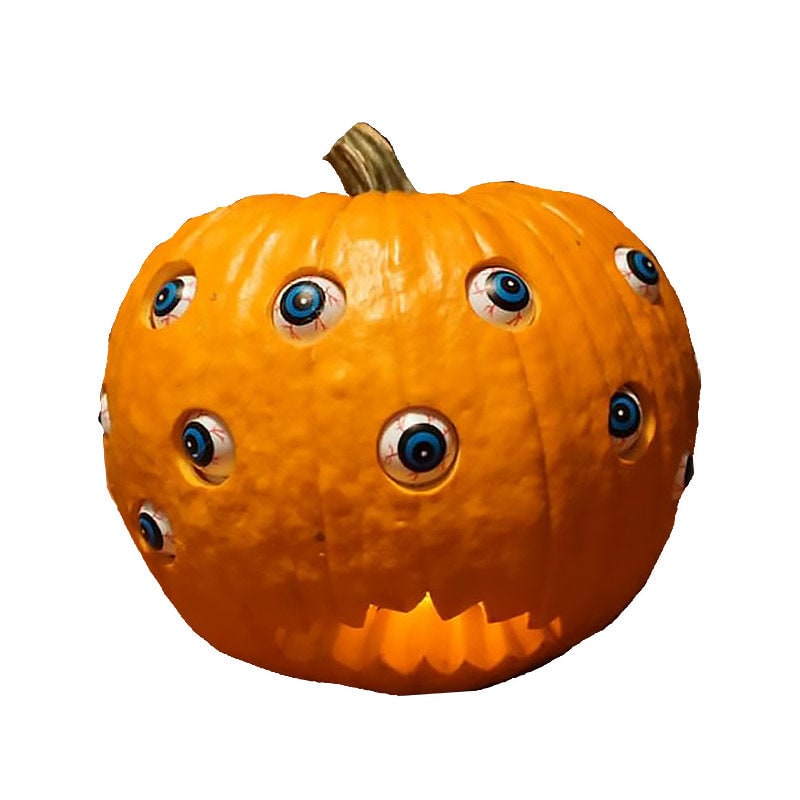 Kids' Halloween Jack O Lantern Pumpkin Decor with Animatronic Moving Eyes for Scary Party Prop - Image 10