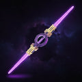 Kids' Halloween Light Up Sword Lightsaber Darth Maul Toy with LED Double Blade Retractable - Image 1