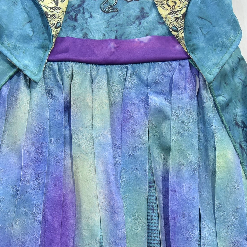 Kids' Halloween Pirate Costume Dress Outfit with and for Skull Graphic and Tattered Hem - Image 7