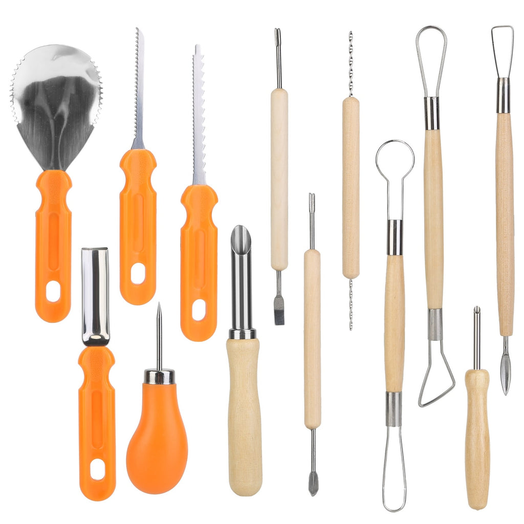 Kids' Halloween Pumpkin Carving Kit and Tools with Stainless Steel Saws and Sculpting for Supplies - Image 5