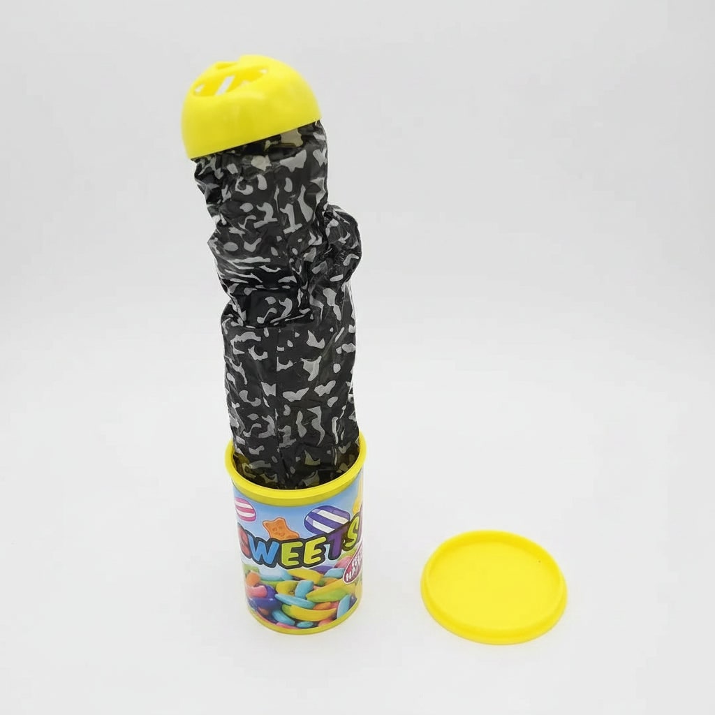 Kids' Halloween Snake in a Can Fake Prank Toy with Spring-Loaded Jumping Surprise for Party Decoration - Image 2