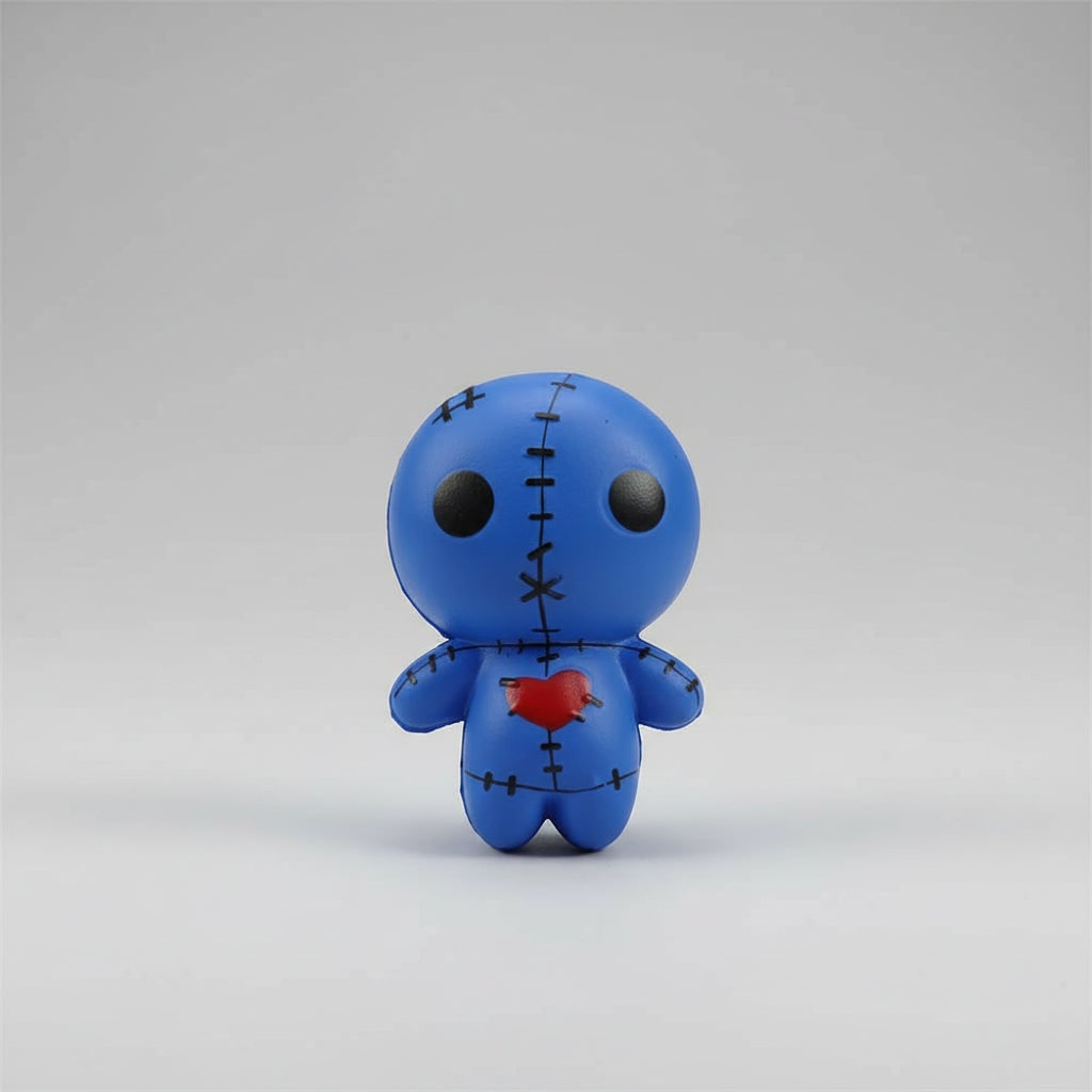 Kids' Halloween Squishy Toy Stress Relief with Slow Rising Foam Voodoo Doll Design and Stitched Details - Image 5