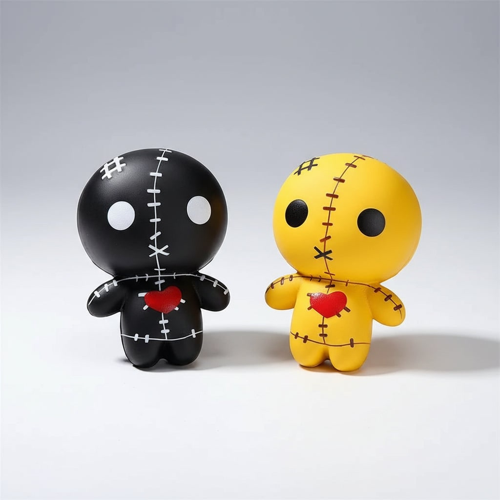 Kids' Halloween Squishy Toy Stress Relief with Slow Rising Foam Voodoo Doll Design and Stitched Details - Image 9