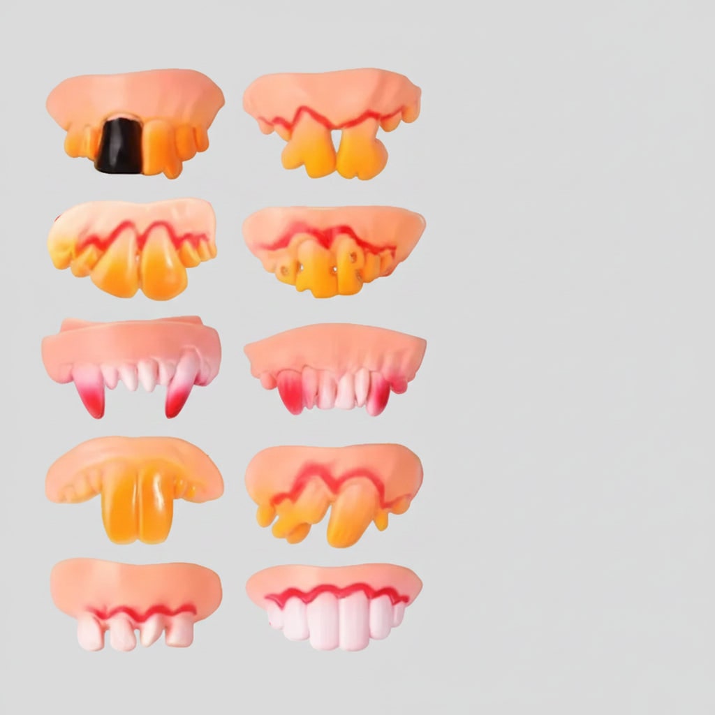 Kids' Halloween Vampire Teeth Snap on Fake Fangs and False Costume Full - Image 3