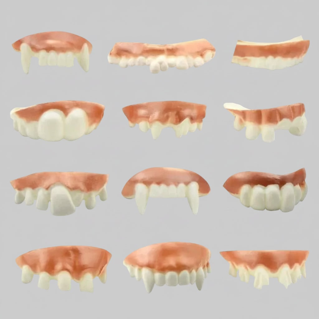 Kids' Halloween Vampire Teeth Snap on Fake Fangs and False Costume Full - Image 6