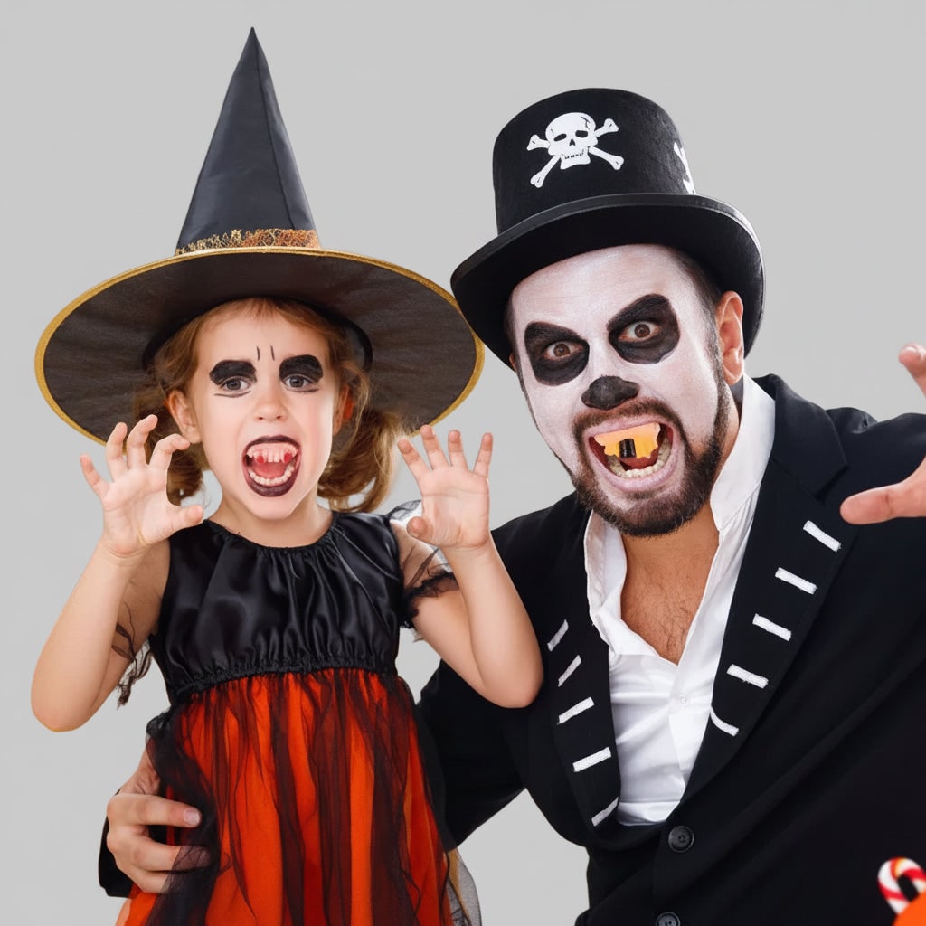 Kids' Halloween Vampire Teeth Snap on Fake Fangs and False Costume Full - Image 7