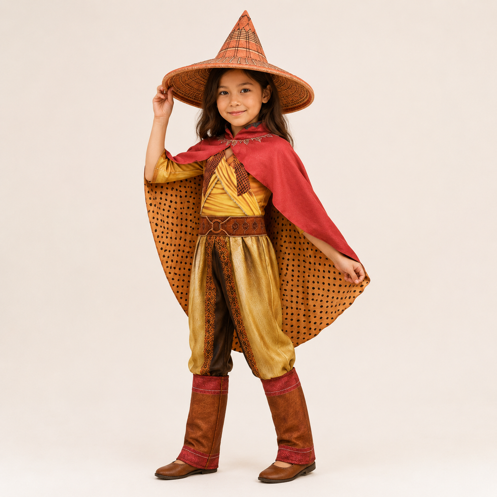 Kids' Halloween Viking Warrior Costume with Cape Woman - Image 1
