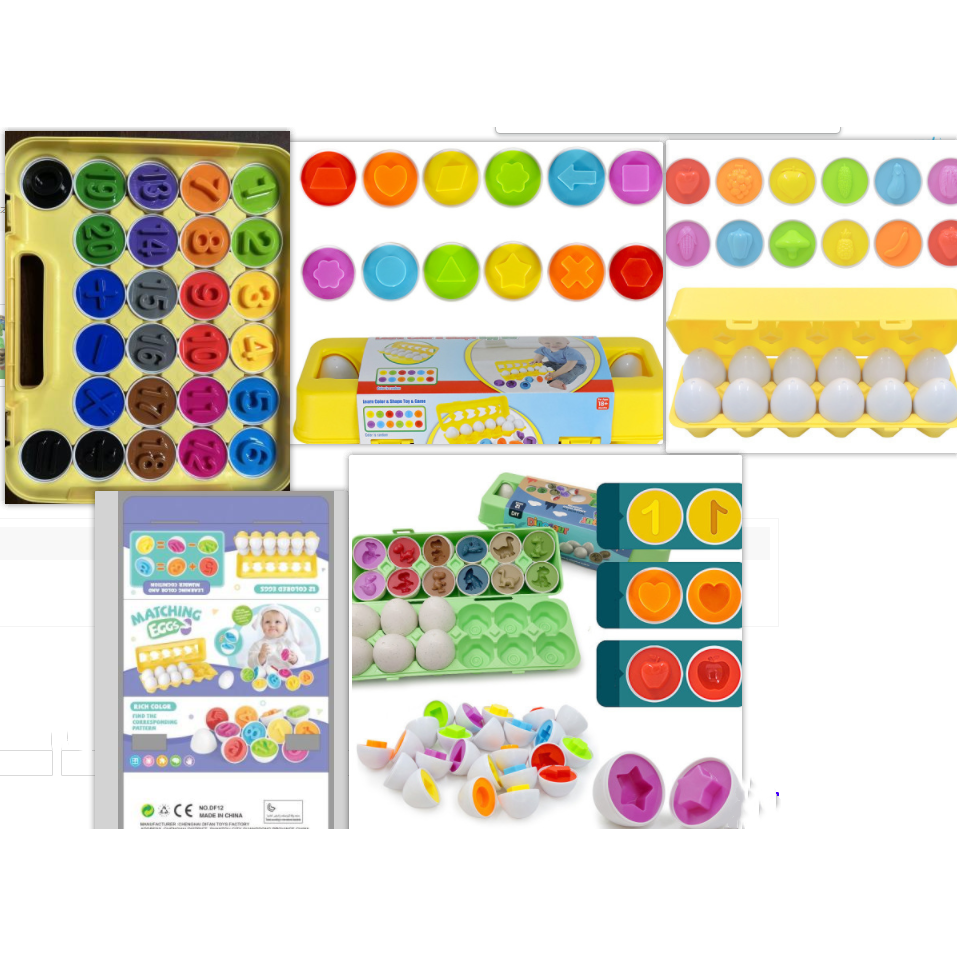 Kids' Matching Eggs Toy with Fine Motor Skills Development Shape Sorting and Carton Storage for Toddlers - Image 13