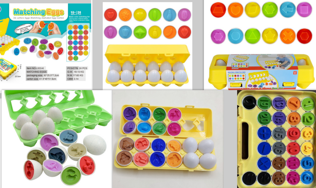 Kids' Matching Eggs Toy with Fine Motor Skills Development Shape Sorting and Carton Storage for Toddlers - Image 9
