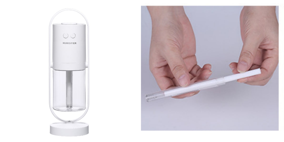 Kids' Mini Ultrasonic Humidifier with LED Projection Night Light and Portable Mist Maker - Image 1