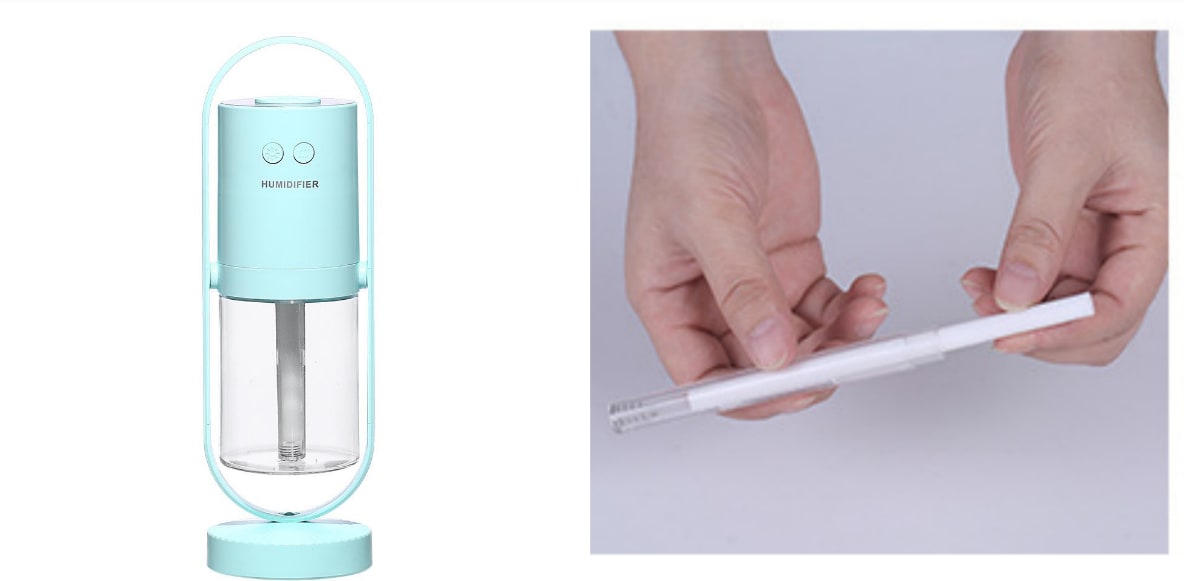 Kids' Mini Ultrasonic Humidifier with LED Projection Night Light and Portable Mist Maker - Image 11