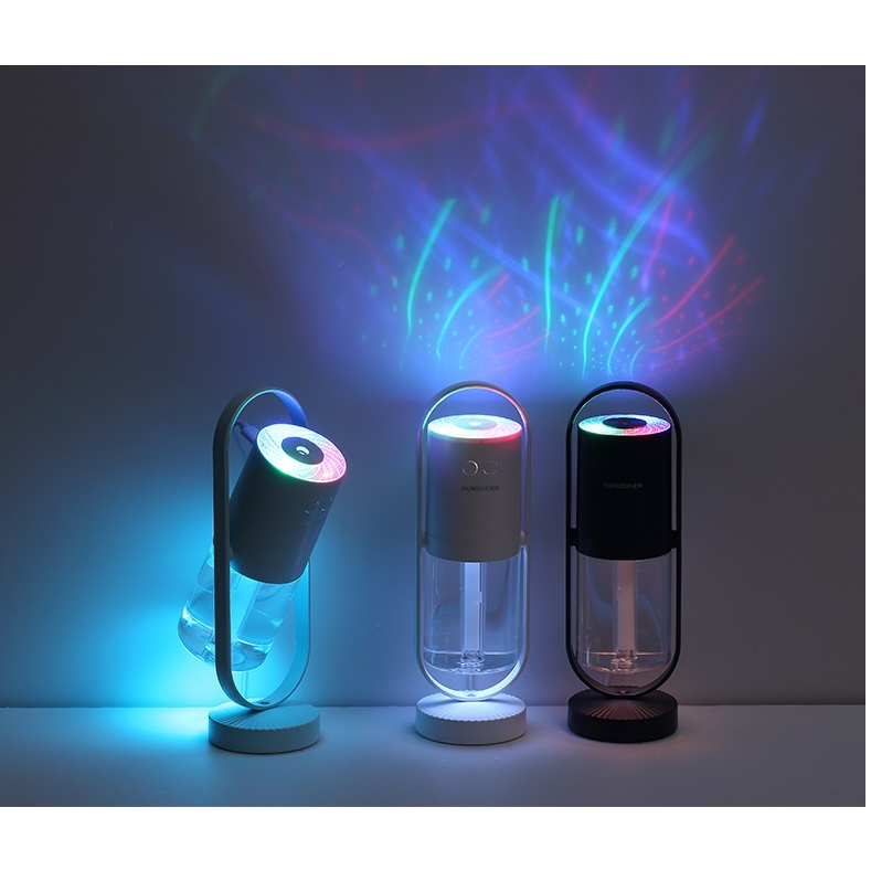 Kids' Mini Ultrasonic Humidifier with LED Projection Night Light and Portable Mist Maker - Image 2