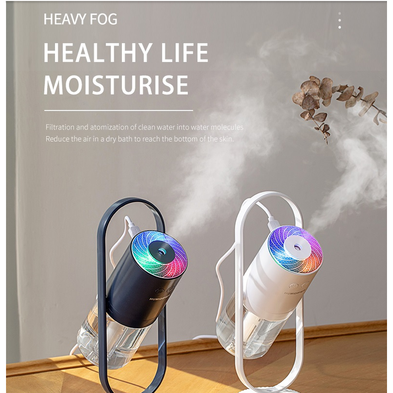 Kids' Mini Ultrasonic Humidifier with LED Projection Night Light and Portable Mist Maker - Image 9