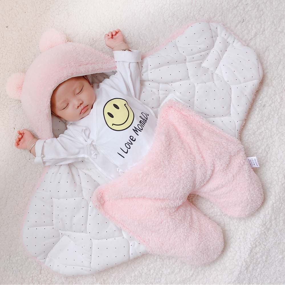 Kids' Newborn Swaddle Blanket with Infant Sleep Sack and Hooded Baby Sleeping Bag Design New Born - Image 1