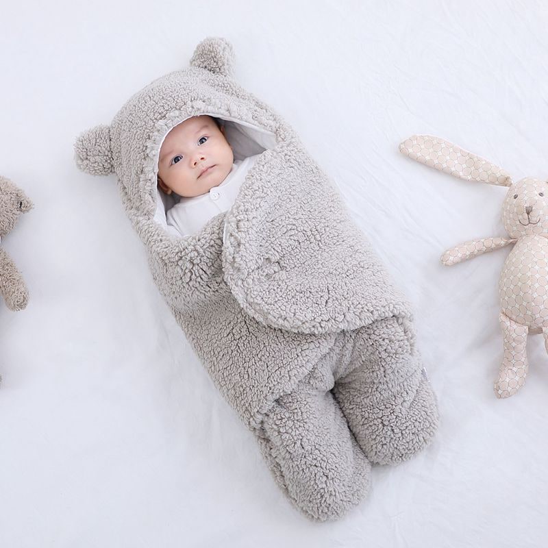 Kids' Newborn Swaddle Blanket with Infant Sleep Sack and Hooded Baby Sleeping Bag Design New Born - Image 11