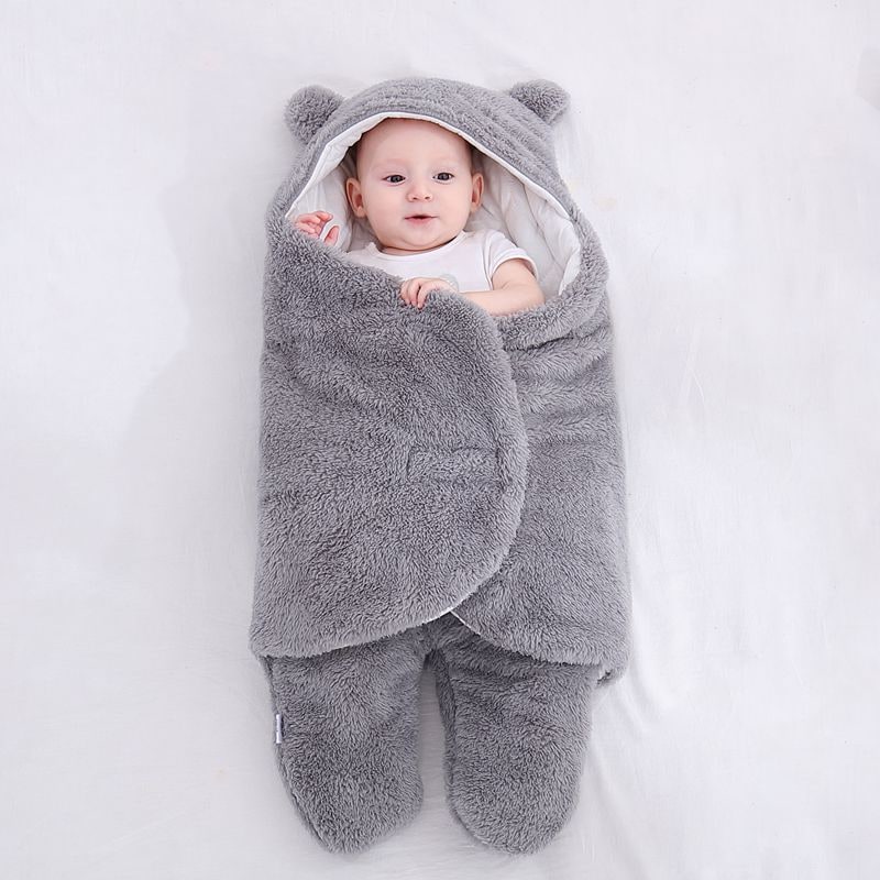 Kids' Newborn Swaddle Blanket with Infant Sleep Sack and Hooded Baby Sleeping Bag Design New Born - Image 13