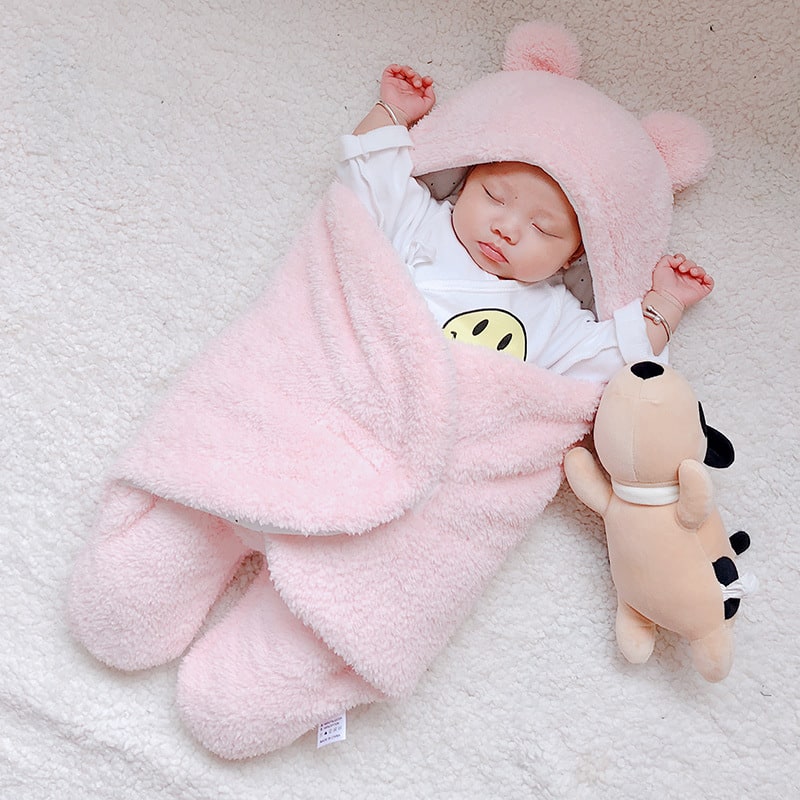 Kids' Newborn Swaddle Blanket with Infant Sleep Sack and Hooded Baby Sleeping Bag Design New Born - Image 14