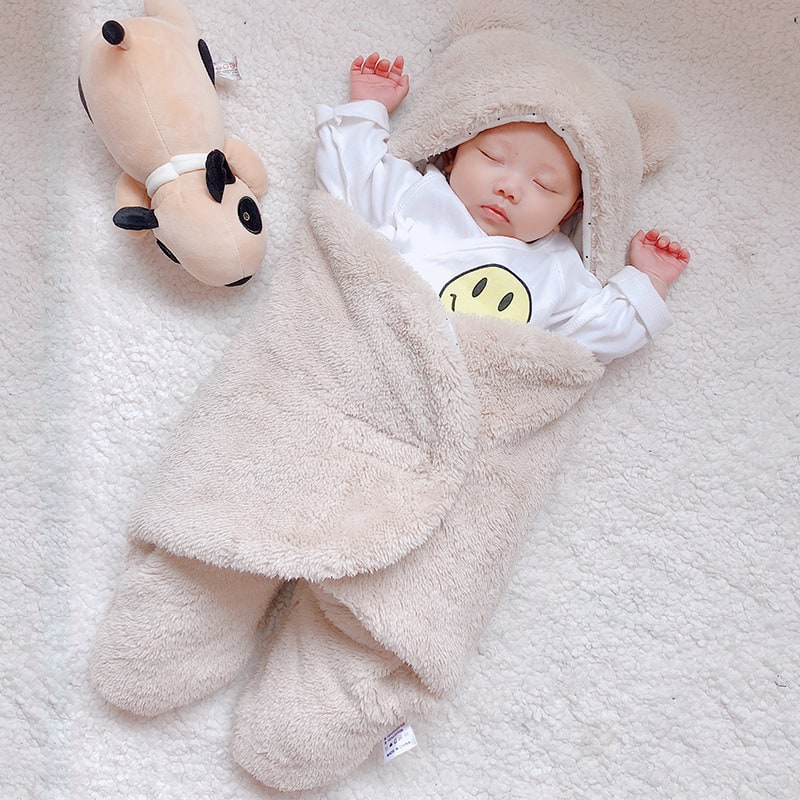 Kids' Newborn Swaddle Blanket with Infant Sleep Sack and Hooded Baby Sleeping Bag Design New Born - Image 2