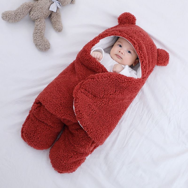 Kids' Newborn Swaddle Blanket with Infant Sleep Sack and Hooded Baby Sleeping Bag Design New Born - Image 6