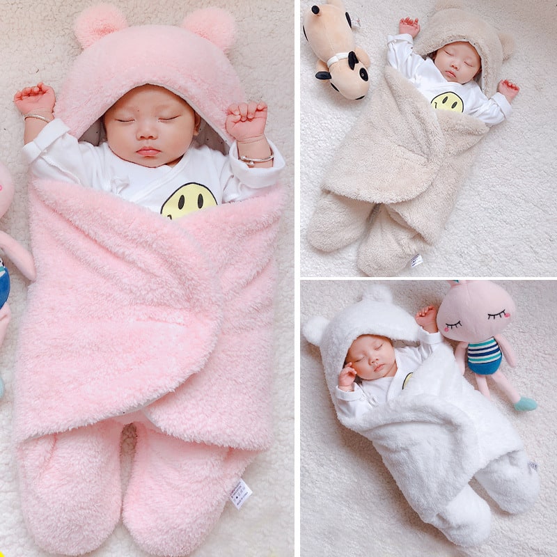 Kids' Newborn Swaddle Blanket with Infant Sleep Sack and Hooded Baby Sleeping Bag Design New Born - Image 8