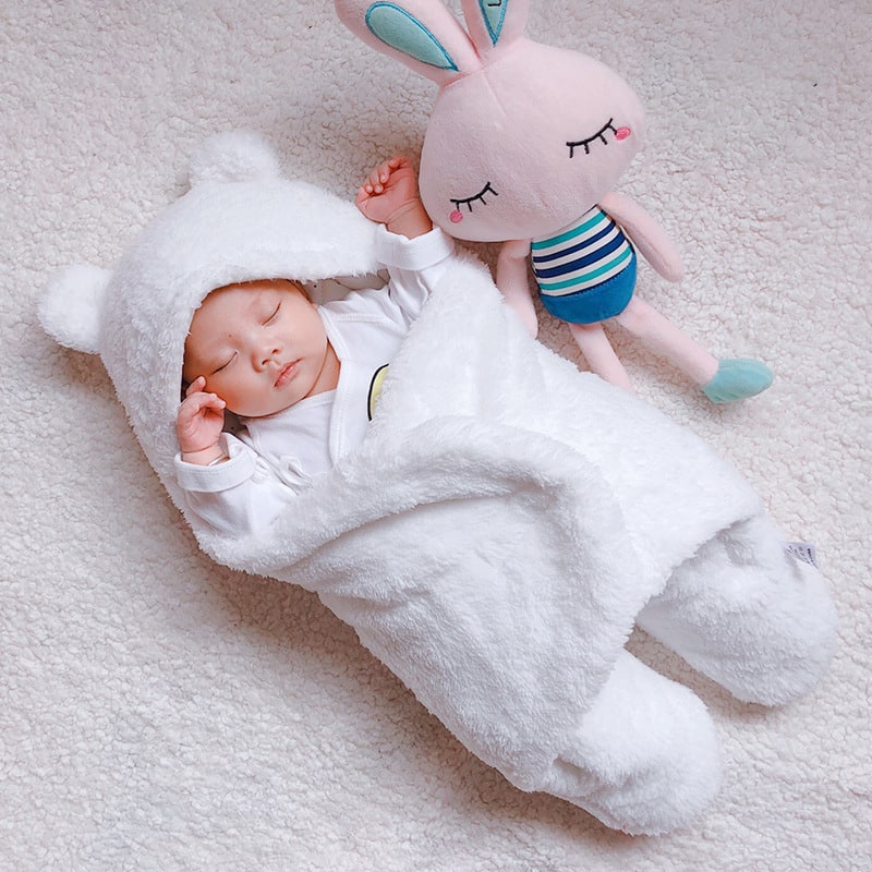 Kids' Newborn Swaddle Blanket with Infant Sleep Sack and Hooded Baby Sleeping Bag Design New Born - Image 9
