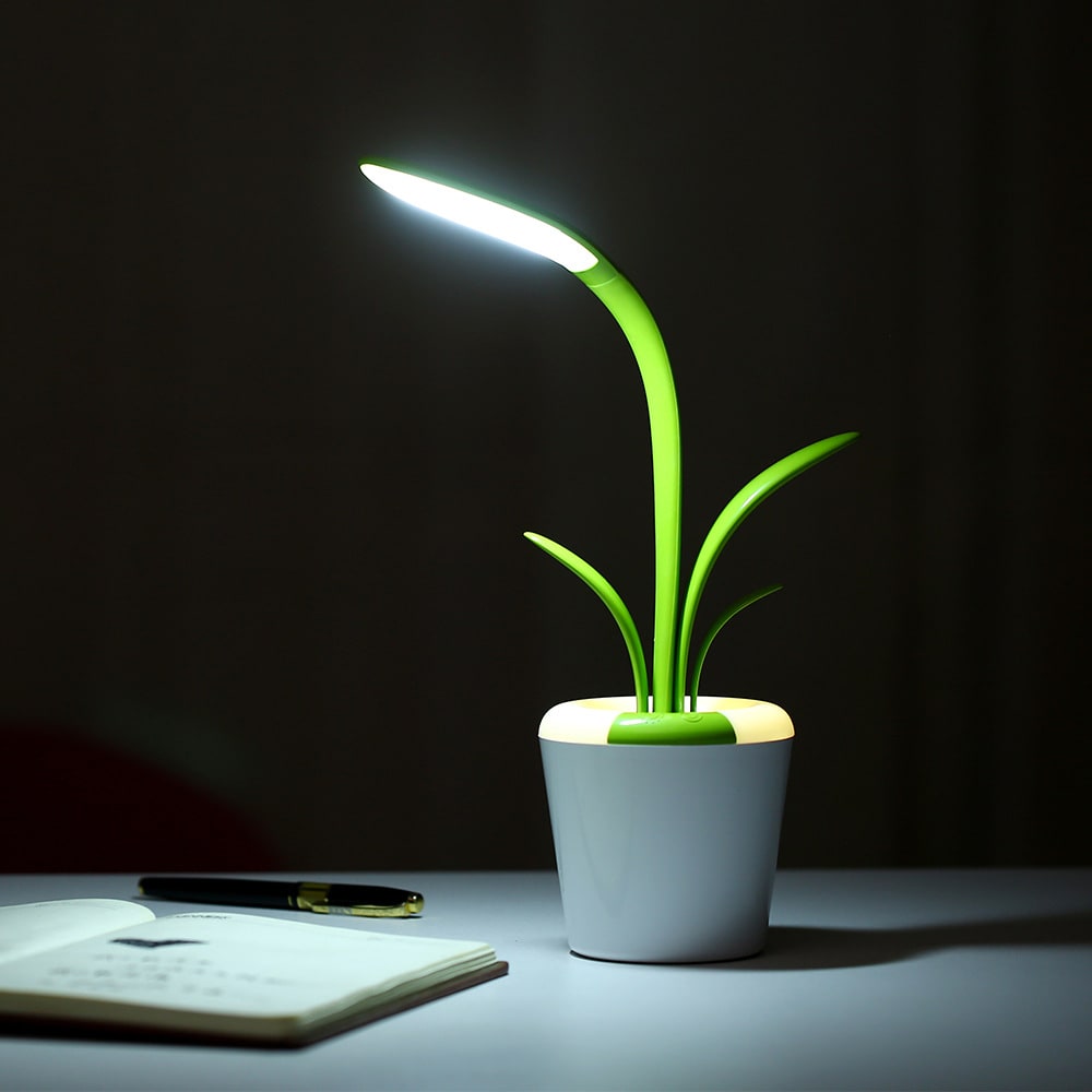 Kids' Plant Desk Lamp with LED Light Flexible Gooseneck Rechargeable Battery and USB Charging - Image 5