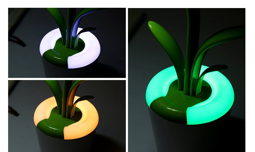 Kids' Plant Desk Lamp with LED Light Flexible Gooseneck Rechargeable Battery and USB Charging - Image 7