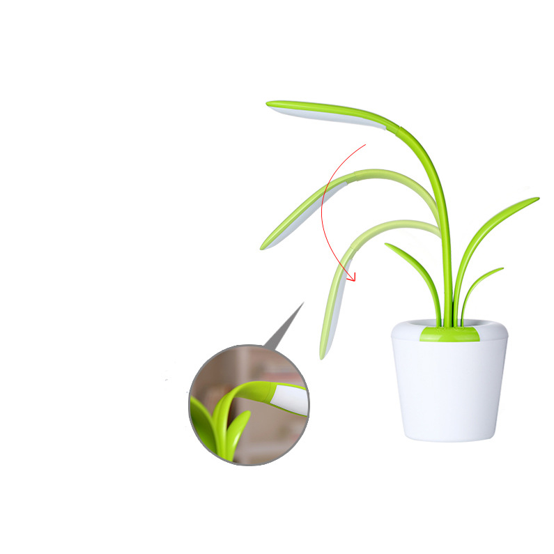 Kids' Plant Desk Lamp with LED Light Flexible Gooseneck Rechargeable Battery and USB Charging - Image 8