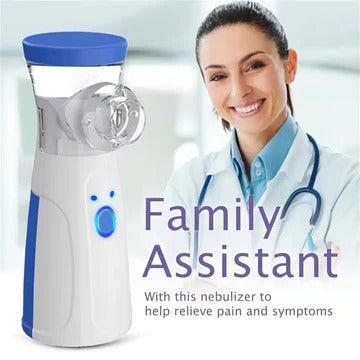Kids' Portable Nebulizer for Asthma and Respiratory Care with Handheld Mesh Machine and Face Mask - Image 2
